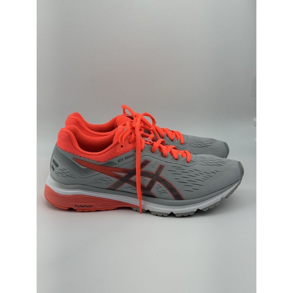 Asics GT-1000 Women's Running Shoes Mid Grey / Flash Coral Size 10